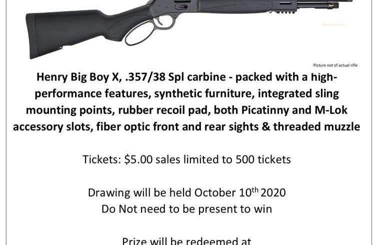 Pipe Creek Township Vol. Fire Dept. 2020 Firearm Raffle